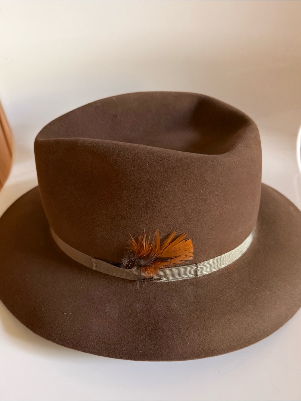 STETSON Royal De Luxe Fur Felt Brown Fedora